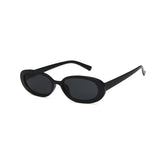 Unisex Small Oval Frame Sunglasses